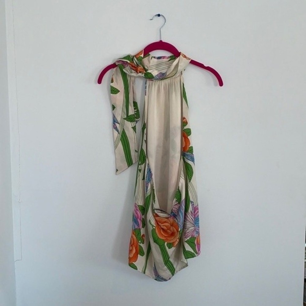 Alice + Olivia garden party low back halter top S - Picture 4 of 4
